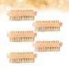 Healvian 5pcs Pig Mane Cleaning Brush Nail Brush for Hand