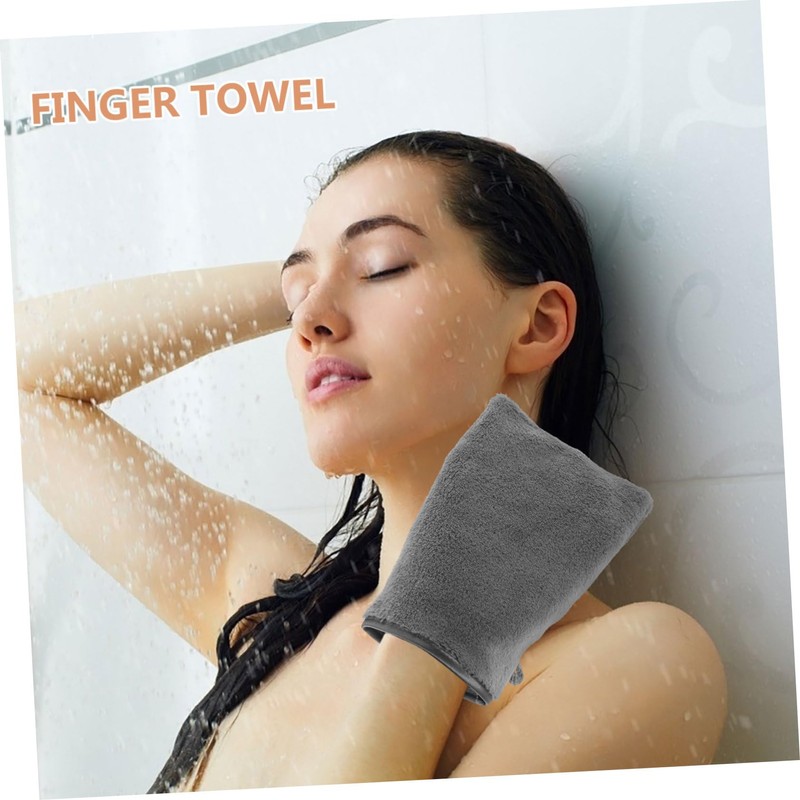 Healeved 6pcs Super Absorbent Body Wash Mitts Reusable Microfiber Face