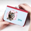 Striefchen® Girls Wallet with Cat and Name of Choice, red,