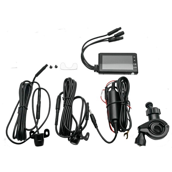 3" HD 1080P Motorcycle DVR Camera Dual Lens Dash Cam
