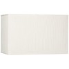 Off-White Large Rectangular Paper Lamp Shade 16" Wide x 8"