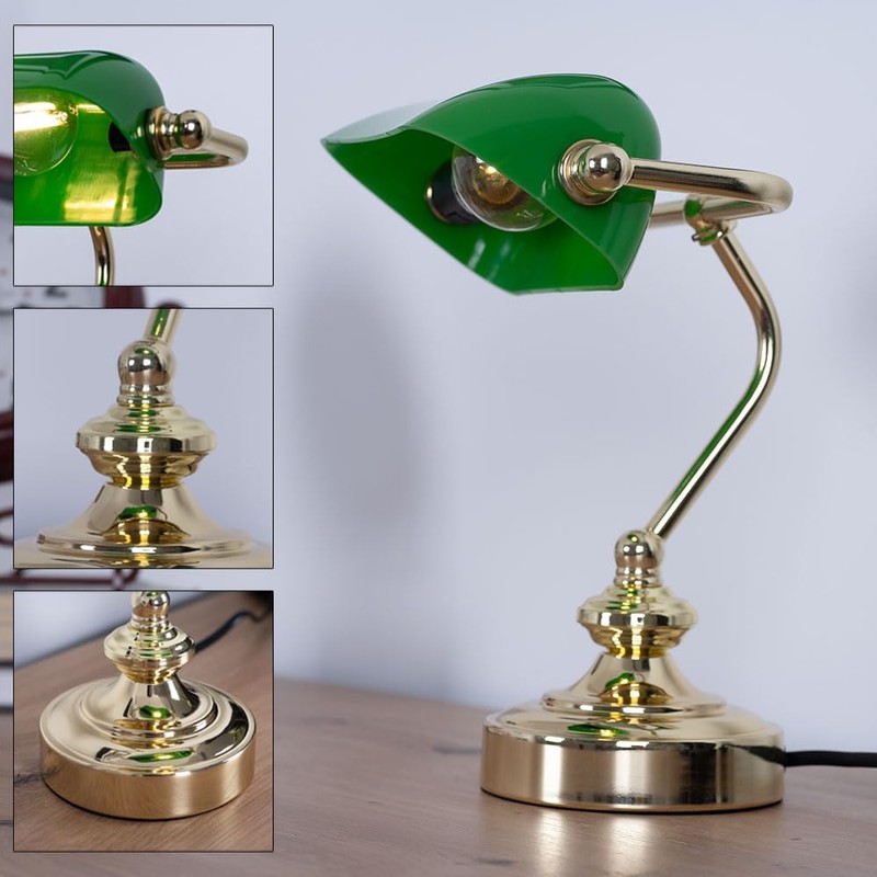 Globo Retro Table Reading Light Banker Lamp Work Room Spotlight