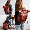 BERLINER BAGS Vintage Genuine Leather Backpack Leeds, Travel Backpack, Laptop