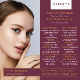 Atashi Antioxidant | Highly effective Sublime Booster Serum | Makes the skin radiant, reduces wrinkles and soothes redness