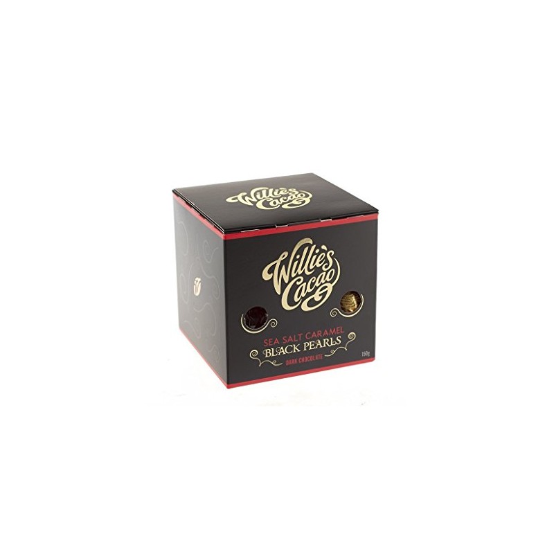 Willie's Cacao Sea Salt Caramel Black Pearls, 150g