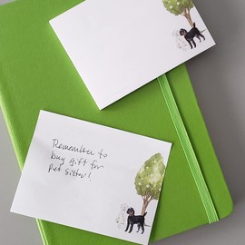 Dog Breeds Sticky Notes - 4" x 3" 50 Sheets. Notepad, to Do List, Reminder Note. Gift for Dog Lovers. (5, Poodles (Black & White))