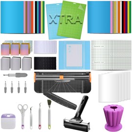 LOPASA Starter Kit for Cricut Joy Xtra Machine, Extra Bundle for Beginners, 8.5 x 12 Xtra Size Accessories and Supplies for Newbies, All Essential Tools and Material(Complete Bundle)
