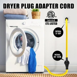 Kanayu 3FT 5-15P to 10-30R 15Amp Dryer Adapter Cord Compatible Female Power Adapter 15 Amp 3 Prong Female Receptacle ONLY for 120V Device EV Power Cord