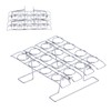 Ice Cream Cone Holder Stand, 16 Holes Stainless Steel Cupcake