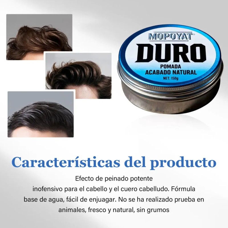 Cera Para Peinar Fijación Duradera Look Natural Anti Grasa