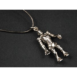 Miniblings Robot Necklace Machine Fabric Ribbon Android