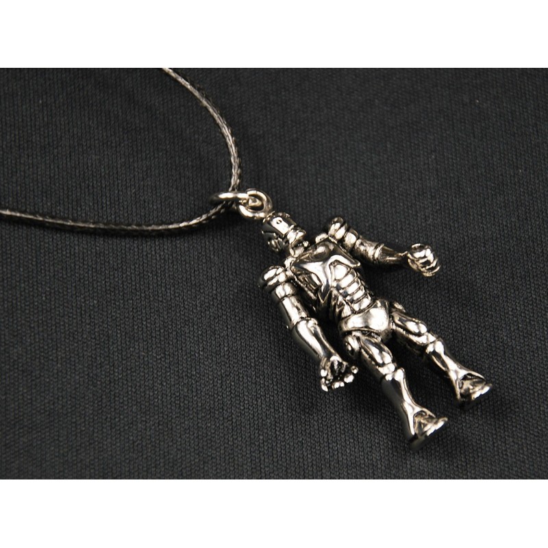 Miniblings Robot Necklace Machine Fabric Ribbon Android