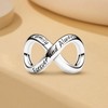 Ruaidhra Sterling Silver Charms Pendant, Infinity Friendship Family Heart Charms,
