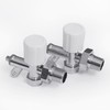 Vancoco Radiator Valve (Pair) - Angled Brass Radiator Valves with