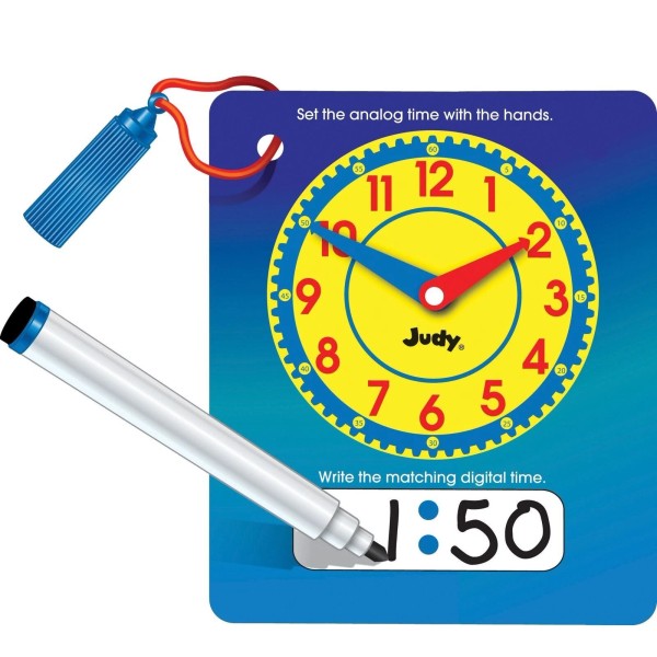 Brighter Child Write and Wipe Judy Clock with Pen
