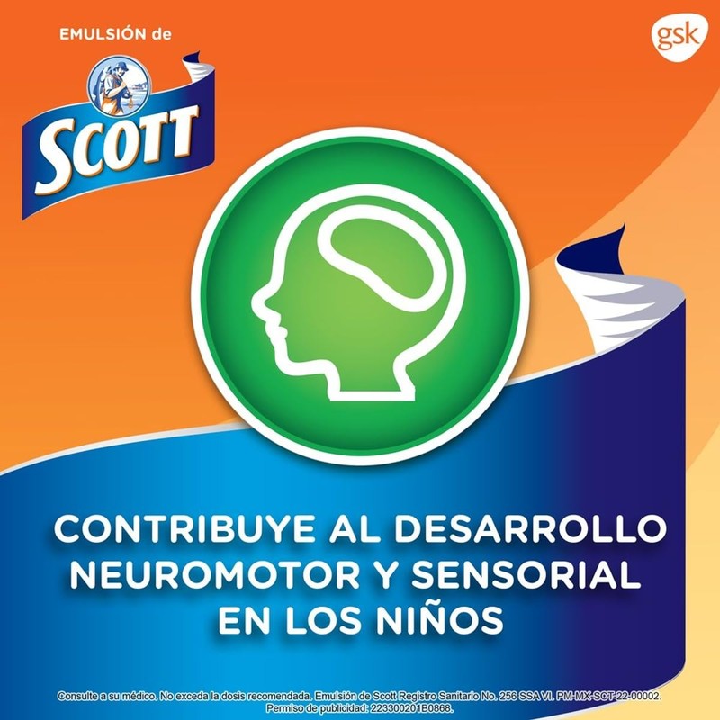 Emulsion de Scott Multivitamínico Naranja 200 ml