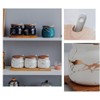 MAGICVOGEL Set of 2 Marble Look Spice Jars with Lid