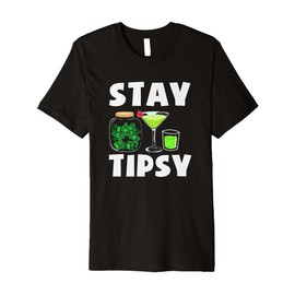 Stay Tipsy Fun Money Bartender Jar Art Premium T-Shirt