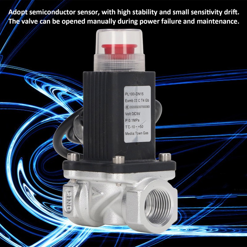 Gas Valve Controller Auto Cut Off Solenoid Valve Leakage Sensor