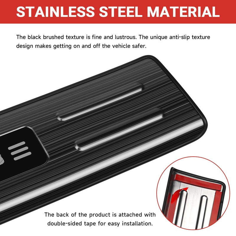 Hellet 4PCS Car Door Sill Protector for Toyota 2024 2025