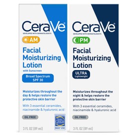 CeraVe AmPm Bundle Facial Moisturizing Lotion, 2 Count