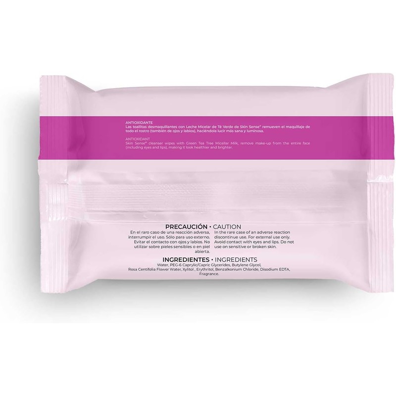 Skin Sense Toallitas Faciales Biodegradables (25 piezas) – Agua de