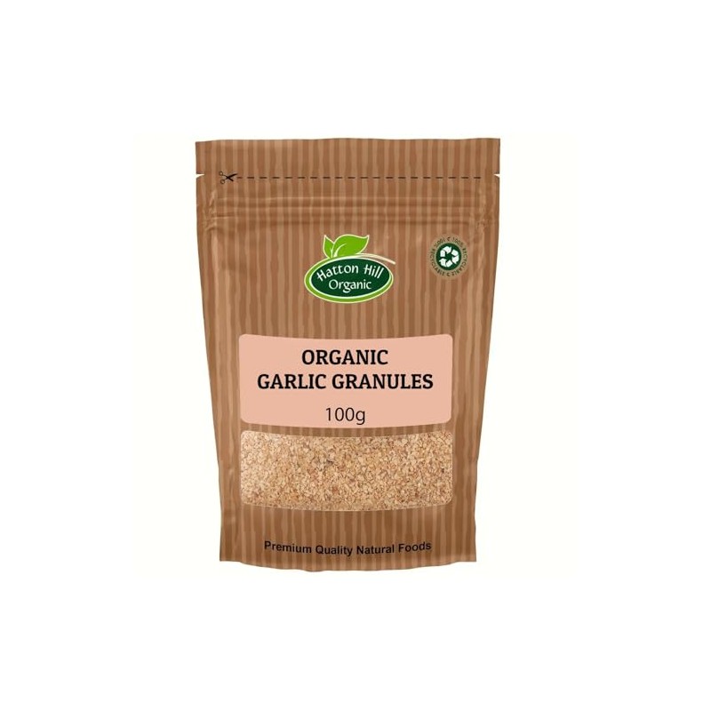 Organic Garlic Granules 100g by Hatton Hill Organic