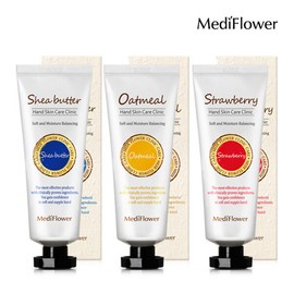 Medi Flower Hand Cream 80g, choose 1 of 3 types, oatmeal / 메디플라워 핸드크림 80g 3종 중 택1 오트밀