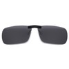 JM Rimless Rectangle Clip On Sunglasses Lightweight Polarised Glasses Men