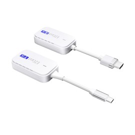 HDMI Wireless Transmitter and Receiver, HD 1080P USB C Transmitter and HDMI Receiver, USB C Extender from Laptops, PCs up to HDTV/Projectors within 98FT/30 m, for Home Cinema, Office, Conferences