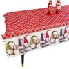 Sricam Christmas Table Cloth, Large Washable Christmas Tablecloths Waterproof Grey