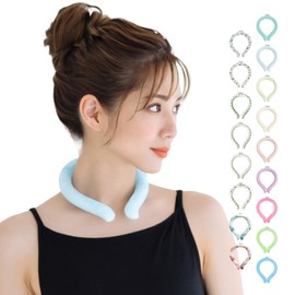 Neck Cooling Ring, 2-Layer Structure, Long-Lasting, Ice Ring, Phase Change Material, Natural Freezing, Heatstroke Prevention, Upgraded in 2023