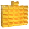 26 Professional Storage Boxes Polypropylene 3 in Yellow