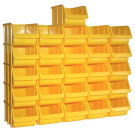 26 Professional Storage Boxes Polypropylene 3 in Yellow