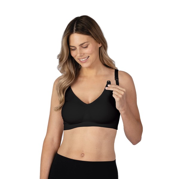 BRAVADO! DESIGNS Maternity & Nursing Bra Seamless Double Layer, Wirefree,