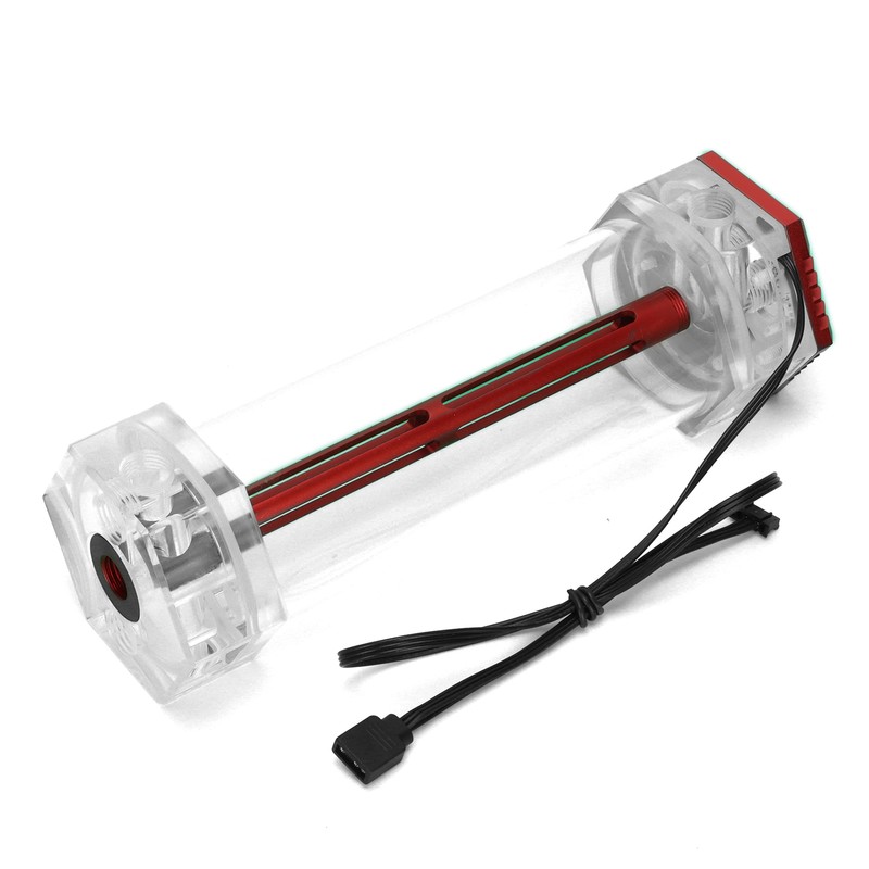 Water Cooling Tank Symphony RGB Lighting Effect Transparent Hex Computer