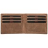 Red Baron RB-WT-007-05 Men's Wallet, Brown, Used Look, Genuine Leather,