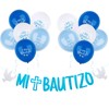 Mi Bautizo Garland Decorative Banner Paper (Blue)