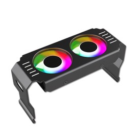 Memory RAM Cooler ARGB Fans, RAM Cooler, ARGB RAM Radiator Computer Memory Module Heat Sink PWM Temperature Control Fan for DDR DDR2 DDR3 DDR4 DDR5 (Black)