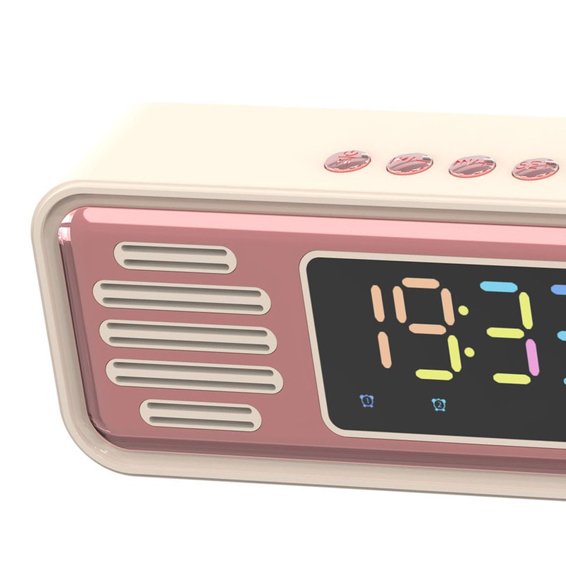 Bluetooth Speaker Portable Innovative Retro Tabletop Alarm Wireless Speaker with