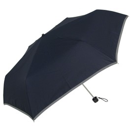 School Bag Size! Safety Reflective Tape Included, Mini Umbrella for Kids, Durable, Lightweight Folding Mini Umbrella, navy