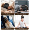 LC-dolida Luxurious Silk Soft Sleep Mask, Sleep Headphones with Bluetooth