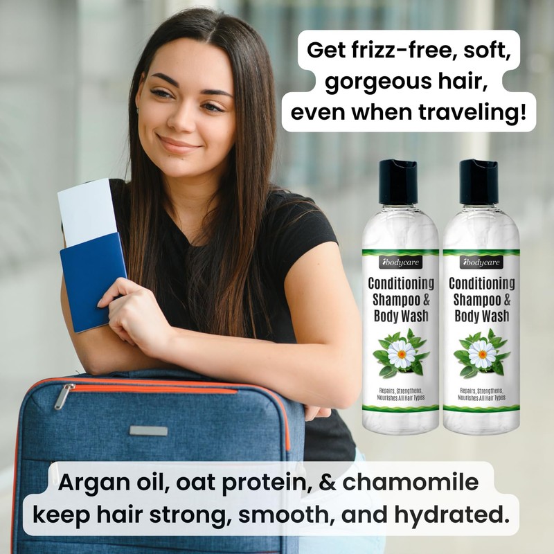 ibodycare Conditioning Shampoo & Body Wash, Sulfate-Free Hair & Body