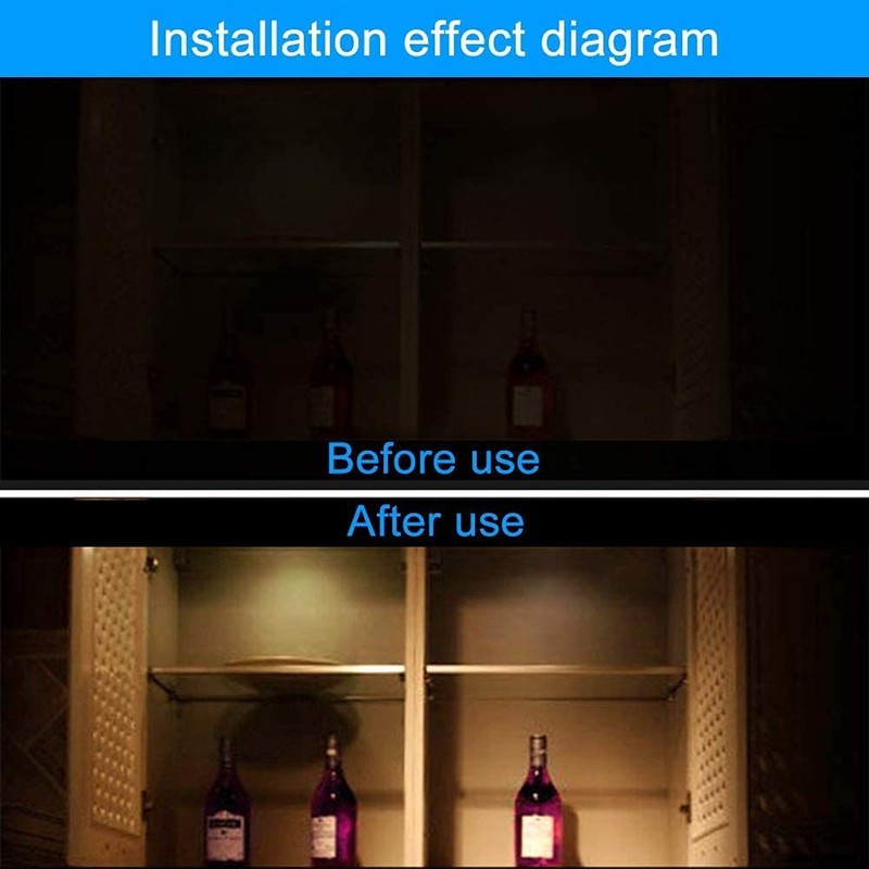 Zerodis 10-Piece Universal Closet LED, Hinge Sensor Light for Cabinet,