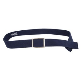 Myself Belts Unisex Easy One Handed Canvas Belt with Faux Buckle Navy Blue 28-30 One Size