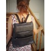 Harolds – Elegant leather backpack size M / backpack handbag made out of leather, black