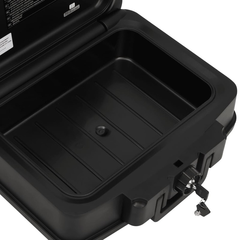 vidaXL Black Safe Box - Fireproof and Waterproof Polypropylene Safety