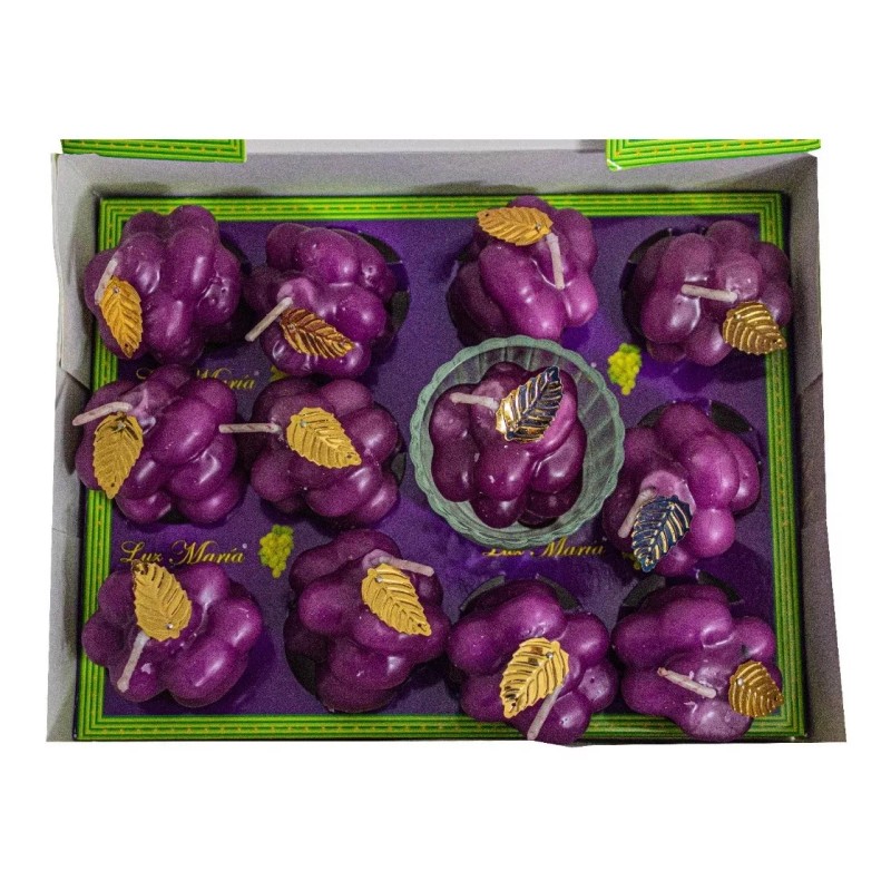 10 Uvas Doceneras Aromáticas 100% Parafina Pura