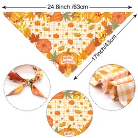 COMSUN 9 Pack Dog Bandanas, Polyester Dog Bandana Bulk for Boy Girl, Pet Scarf Washable, Holiday Patterns Set