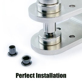 HAPDEN Eyelet Setting Tool, Kydex Eyelets Tool 1/4" with Gs 8-9 50pcs ＆ 8-12 50pcs Eyelet Flaring Tool Die W/Guide DIY Grommets for Holster Making, Sewing.